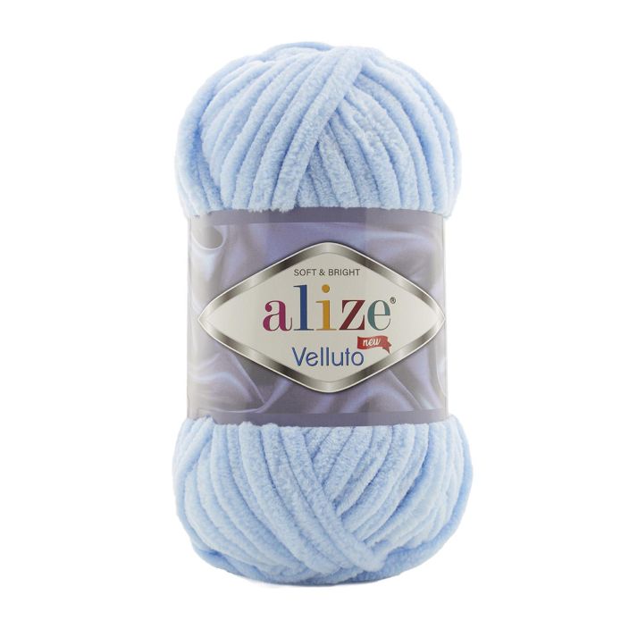 Alize velluto lanka 100g vaaleansininen 218 AVE-218 912-071 218