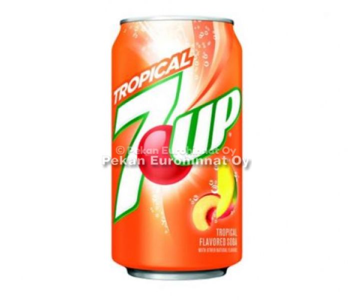 7Up Tropical 355ml 7up Tropical hiilihapotettu virvoitusjuoma 355ml 7up Tropisk kolsyrad lask 355ml