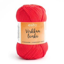 Esito virkkuulanka 9021 punainen 100g