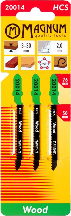 Pistosahantera 3kpl HCS 2,0/76mm 20014 980-1409