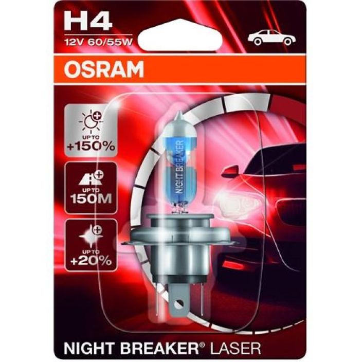 Osram H4 Night Breaker Laser 10-64193NL-01B 908-1664