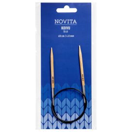 Novita koivu pyöröpuikot 40cm 4,0mm