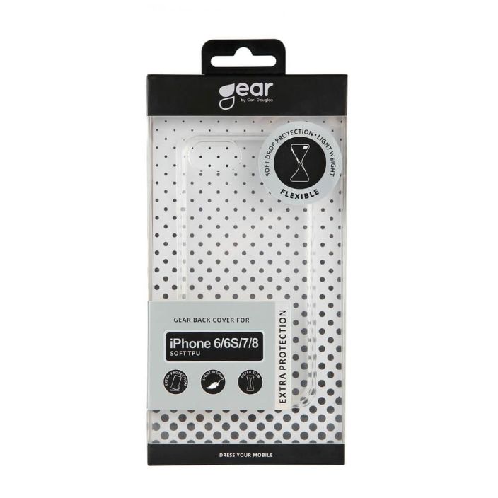 GEAR Suojakuori Transparent TPU iPhone6/6S/7/8/SE 663096 998-3185