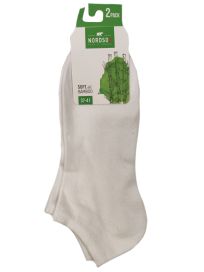 Bambu sneakersukka valkoinen 2-pack 37-41