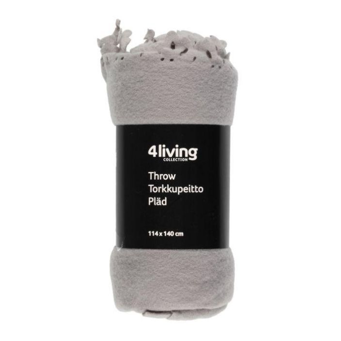 4Living Fleecehuopa Polaire 114x140cm harmaa 617290 924-8200