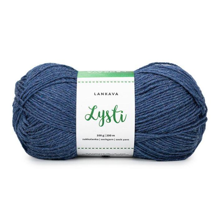 Lankava Lysti sukkalanka 858 farkku 100g LYSTI-858