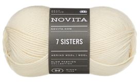 Novita 7 Sisters 010 luonnonvalkoinen 100g