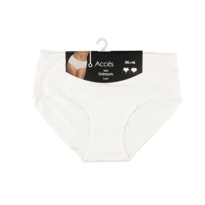 Acces maxi alushousut 2-pack valk. M-XXL 645854 924-1121