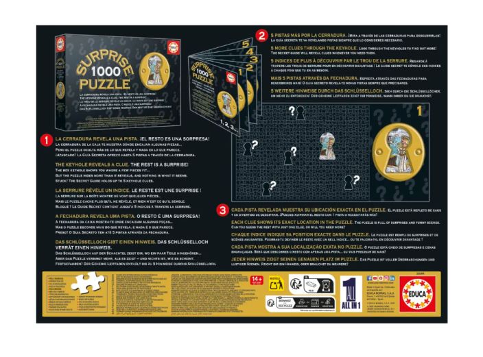 Educa Knights Round The Table Surprise 1000 palaa 80-20396 tuotekuva 1