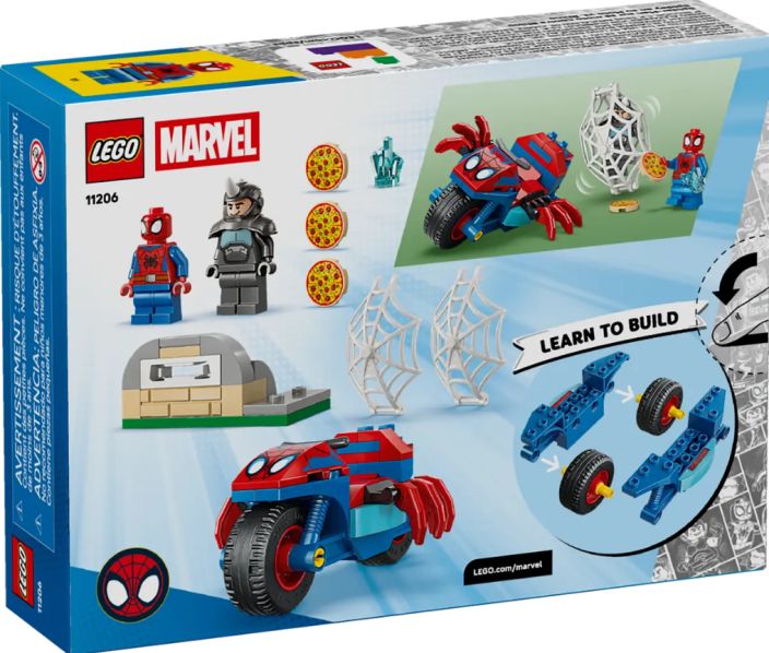 Spidey jahtaa Rhinoa moottoripyörällään 11206 tuotekuva 6