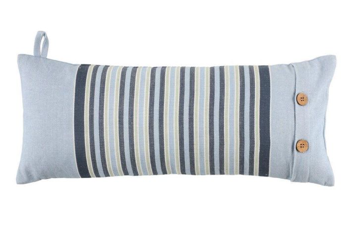 Saunatyyny raita sininen 55x22 cm Klassinen kuosiinkudottu raitakuviointi, saunaan kuin saunaan sopiva maanlaheinen varitys.