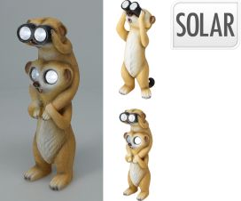 Puutarhapatsas Mangusti solarvalolla 28cm
