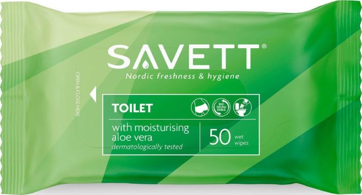 Savett 50kpl toilet pyyhe 361025 950-064