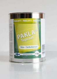 Pakla Topcoat lasikuitumaali luonnonvalkoinen 1kg