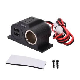 Axxel Autoplug 12/24 2xusb led valoilla 8281