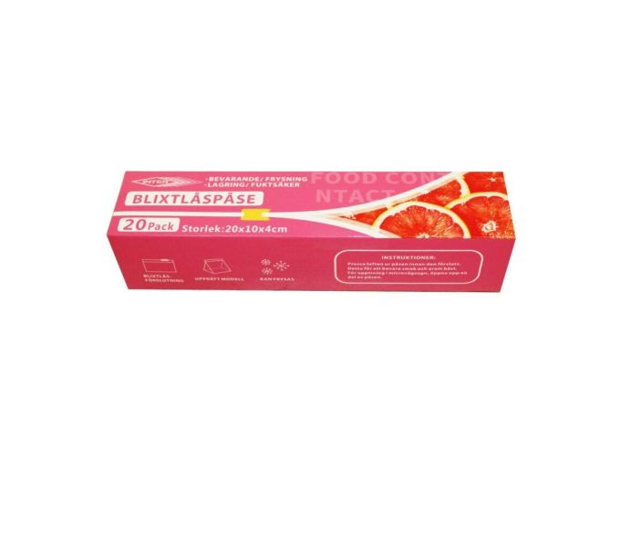 Uudelleensuljettava pussi 20x10cm 20-pack 26675 Uudelleensuljettava pussi 20x10cm 20-pack 26675