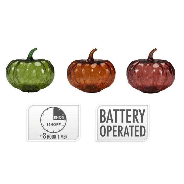 Kurpitsa led-valolla 17cm Kurpitsa led-valolla 17cm