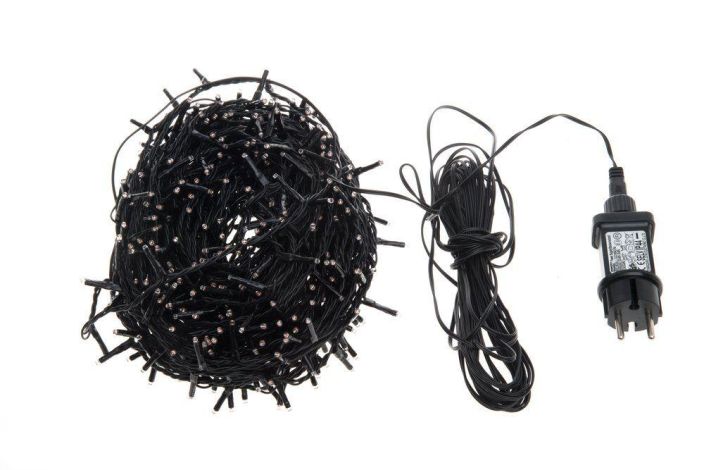 Finnlumor valoketju mini 600LED punainen, musta johto 310612 tuotekuva 1