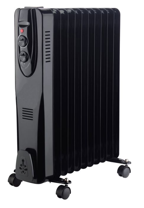 Oljytaytteinen lammitin 2500W musta Oljytaytteinen lammitin 2500W musta