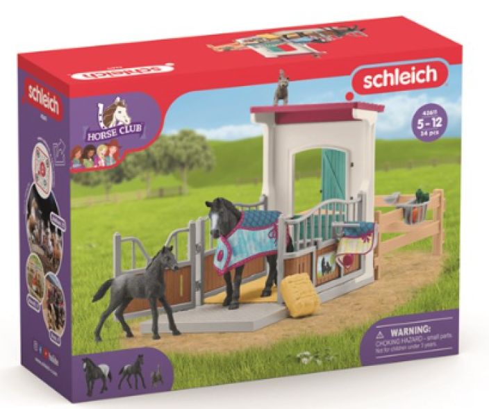 Schleich Pilttuu tammalle ja varsalle 42611 Schleich pilttuu setti jossa tamma, varsa ja kissa seka tarvikkeita. Schleich Pilttuu tammalle ja varsalle 42611 Schleich pilttuu setti jossa tamma, varsa ja kissa seka tarvikkeita.