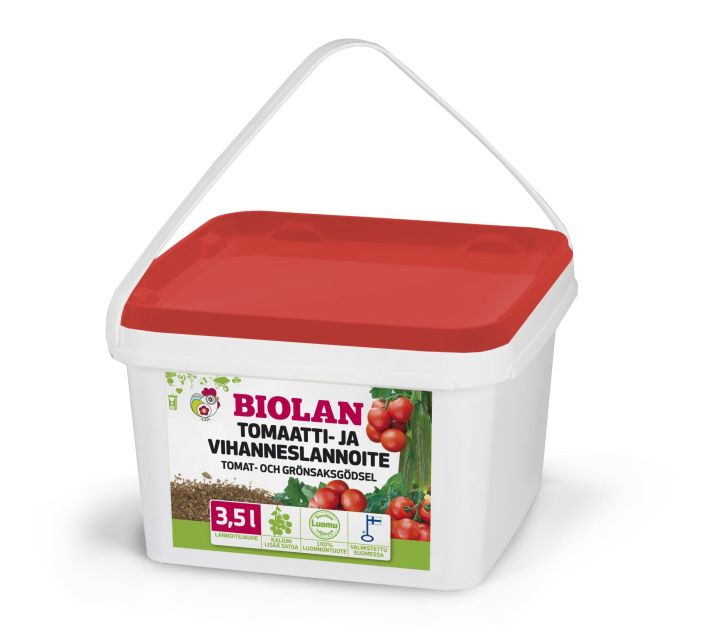 Biolan tomaatti- ja vihanneslannoite 3,5L 53555300 940-144 Tomaatti- ja vihanneslannoite 3,5L