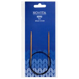 Novita koivu pyöröpuikot 40cm 2,5mm