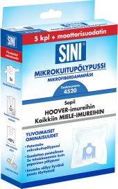 Sini Mikrokuitupölypussi 5kpl S54520