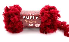 Alize Puffy FurLove 056 punainen 100g