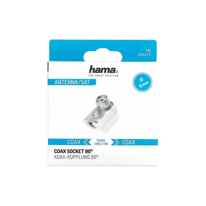 HAMA kulmaliitin naaras Ruuvattava Coax Naaras 998-3292