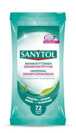 Sanytol Sanytol monikäyttöinen desinfiointipyyhe 72kpl 3946/P1009669