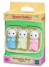 Sylvanian Families SF Vaahtokarkki hiiri kolmoset L5337
