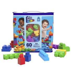 Mega Blocks MB rakennuspalikat pusissa 60kpl sininen DCH55 05016007