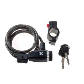 GTX spiraalilukko musta 8mm 150cm