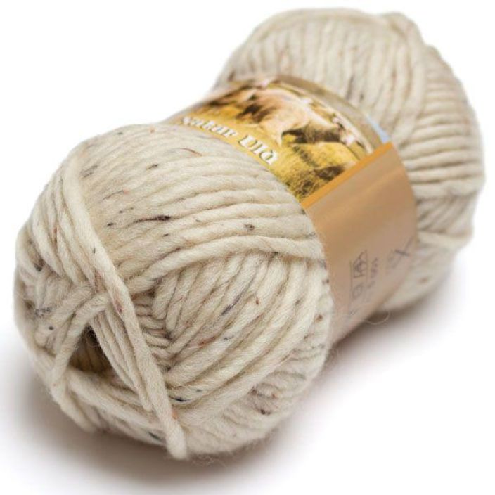 Hjertegarn Natur Uld 1001 Vaalea tweed 100g HNU-1001