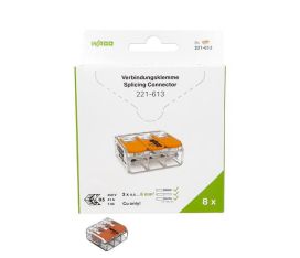 Wago rasialiitin 3-nap 8kpl 