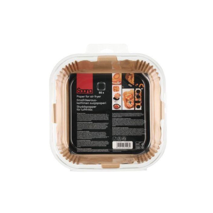 Saana suojapaperi ilmafriteerauskeittimeen nelio 50kpl 631548 924-7048