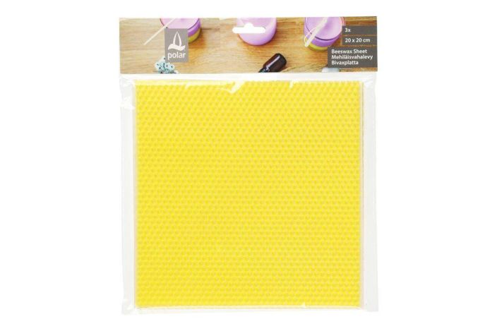Polar Mehilaisvahalevy 20x20cm 3kpl 634835 924-2322