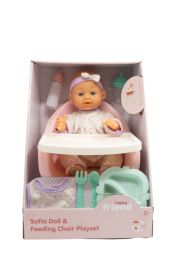Happy Friend Happy Friend Sofia nukke 35cm syöttötuolissa
