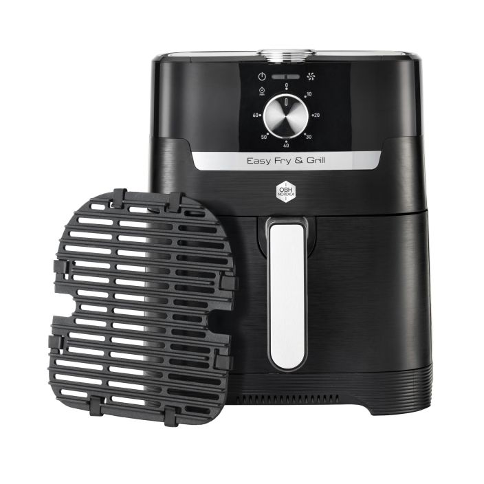 OBH Nordica airfryer Easy Fry &amp; Grill Classic 2in1 Black Mechanical 1550W AG5018S0 939-056