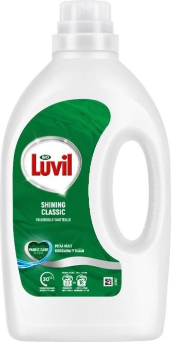 Bio Luvil pyykinpesuneste Classic 920ml Seka kirjo- etta valkopyykille sopiva pyykinpesuneste puhdistaa tekstiilit Bio Luvil pyykinpesuneste Classic 920ml Seka kirjo- etta valkopyykille sopiva pyykinpesuneste puhdistaa tekstiilit