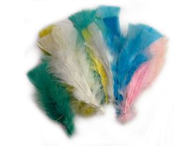 Loihdi Koristehöyhenet rautalangalla pastelli 30kpl